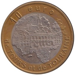 CHÂTEAU RENAULT - 10 euro des villes - 1998 - Etat : SUP