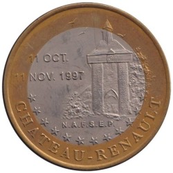 CHÂTEAU RENAULT - 10 euro des villes - 1998 - Etat : SUP
