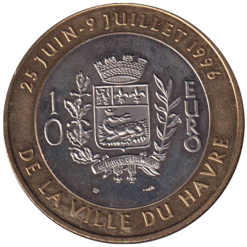 LE HAVRE - 10 euro des villes - 1996 - Etat : SUP