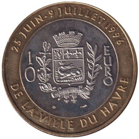 LE HAVRE - 10 euro des villes - 1996 - Etat : SUP LE HAVRE - 10 euro des villes - 1996 - Etat : SUP