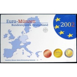 Allemagne - Coffret BE - 2002 G - 1 cent à 2 euros