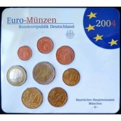 Allemagne - Plaquette BU - 2004 D - 1 cent à 2 euros