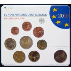 Allemagne - Plaquette BU - 2010 A - 1 cent à 2 euros + 2 euros commémo.