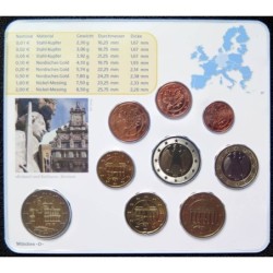 Allemagne - Plaquette BU - 2010 D - 1 cent à 2 euros + 2 euros commémo.