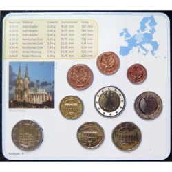 Allemagne - Plaquette BU - 2011 F - 1 cent à 2 euros + 2 euros commémo.