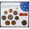 Allemagne - Plaquette BU - 2012 F - 1 cent à 2 euros + 2 euros commémo.