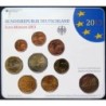 Allemagne - Plaquette BU - 2013 F - 1 cent à 2 euros + 2 euros commémo.