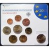 Allemagne - Plaquette BU - 2013 J - 1 cent à 2 euros + 2 euros commémo.