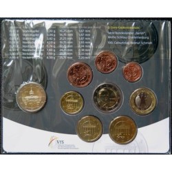 Allemagne - Plaquette BU - 2018 D - 1 cent à 2 euros + 2 euros commémo.