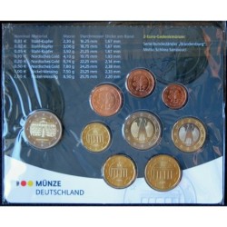 Allemagne - Plaquette BU - 2020 A - 1 cent à 2 euros + 2 euros commémo.