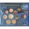 Allemagne - Plaquette BU - 2020 D - 1 cent à 2 euros + 2 euros commémo.