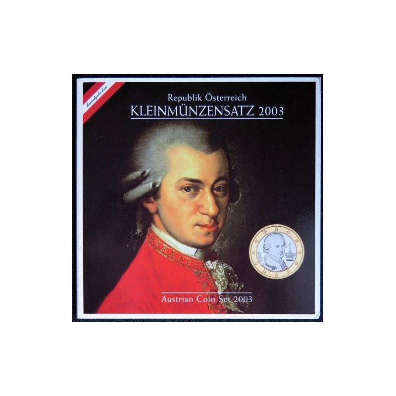 Autriche - Coffret BU - 2003 - 1 cent à 2 euros