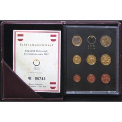 Autriche - Coffret BE - 2003 - 1 cent à 2 euros