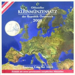 Autriche - Coffret BU - 2008 - 1 cent à 2 euros