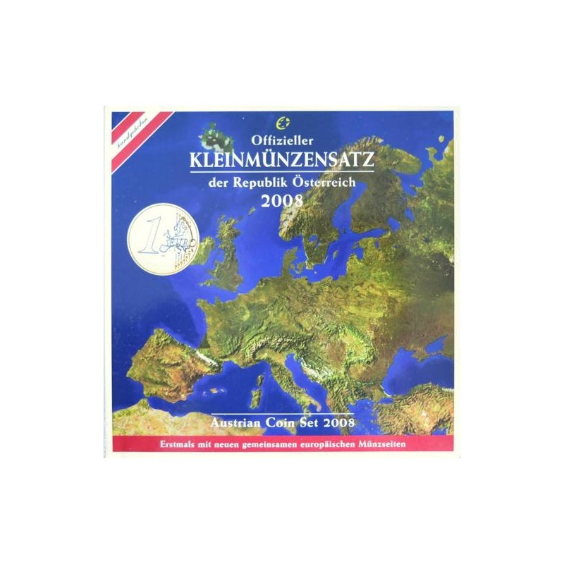 Autriche - Coffret BU - 2008 - 1 cent à 2 euros