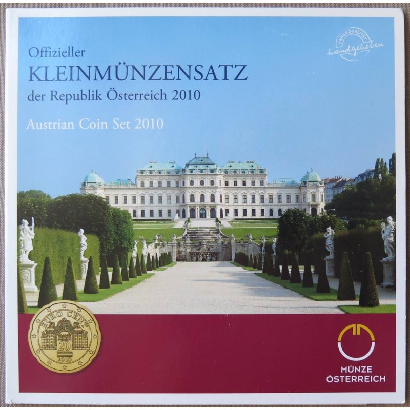 Autriche - Coffret BU - 2010 - 1 cent à 2 euros