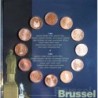 Belgique - Coffret Poste Belge - 2002 - 1 et 2 cents des 12 pays