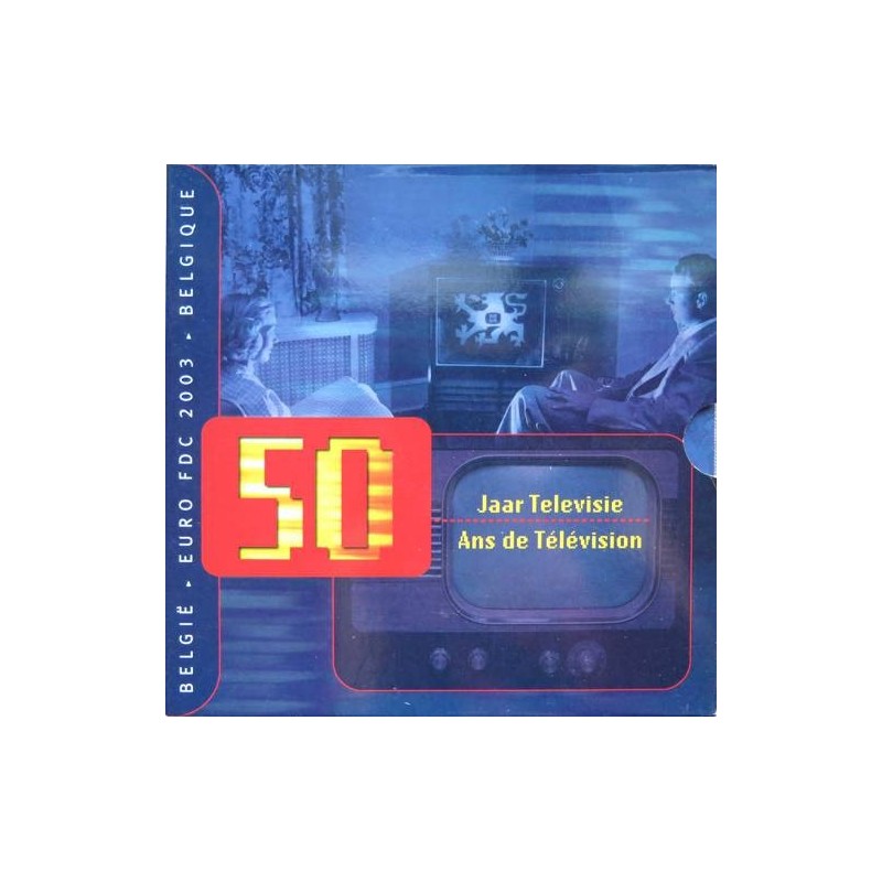 Belgique - Coffret BU - 2003 - 1 cent à 2 euros + médaille