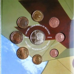 Belgique - Coffret BU - 2004 - 1 cent à 2 euros + médaille