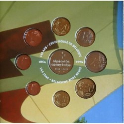 Belgique - Coffret BU - 2004 - 1 cent à 2 euros + médaille