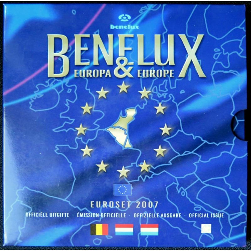 Benelux - Coffret 2007 - 1 cent à 2 euros Belgique / Pays-Bas / Luxembourg