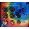 Espagne - Plaquette BU - 2001 - 1 cent à 2 euros