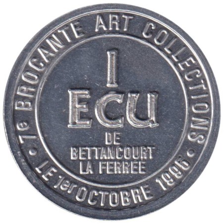 BETTANCOURT LA FERREE - 1 ecu des villes - 1995 - Etat : SPL BETTANCOURT LA FERREE - 1 ecu des villes - 1995 - Etat : SPL