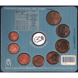 Espagne - Plaquette BU - 2006 - 1 cent à 2 euros + médaille
