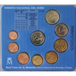 Espagne - Plaquette BU - 2011 - 1 cent à 2 euros + 2 euros commémo.