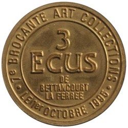 BETTANCOURT LA FERREE - 3 ecu des villes - 1995 - Etat : SUP