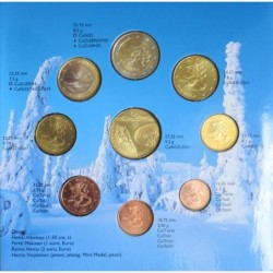 Finlande - Coffret BU - 2003 - 1 cent à 2 euros + médaille