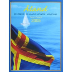 Finlande - Plaquette - 2005 - 1 cent à 2 euros - Iles Aland