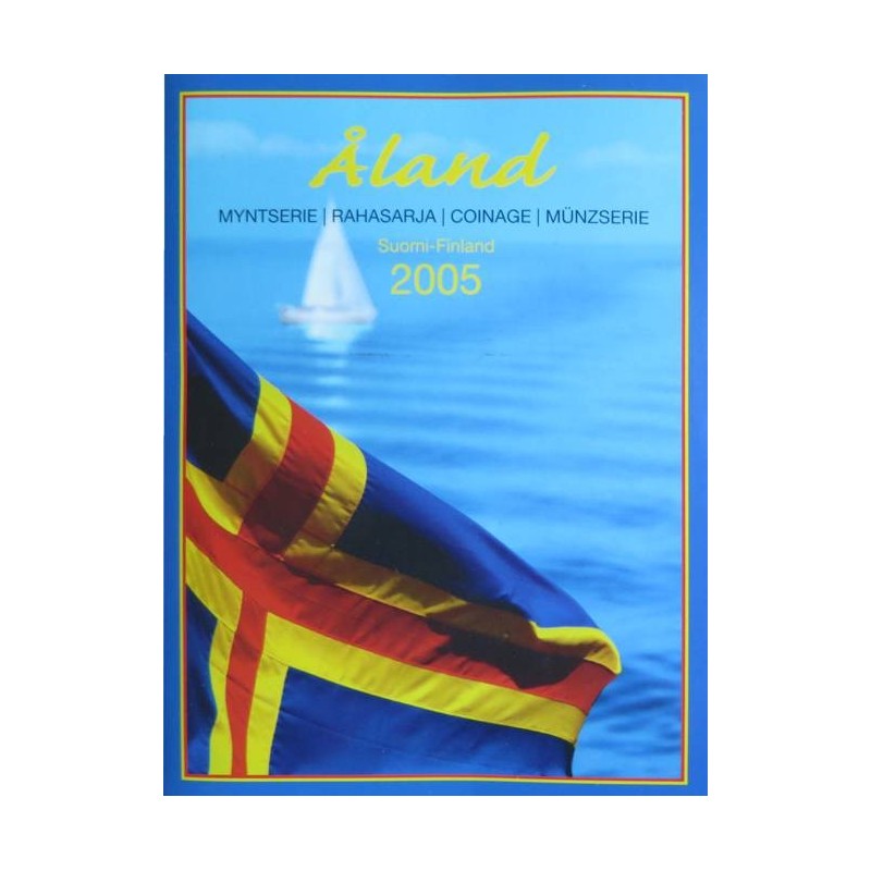 Finlande - Plaquette - 2005 - 1 cent à 2 euros - Iles Aland