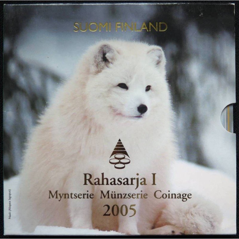 Finlande - Coffret BU - 2005 - 1 cent à 2 euros + médaille
