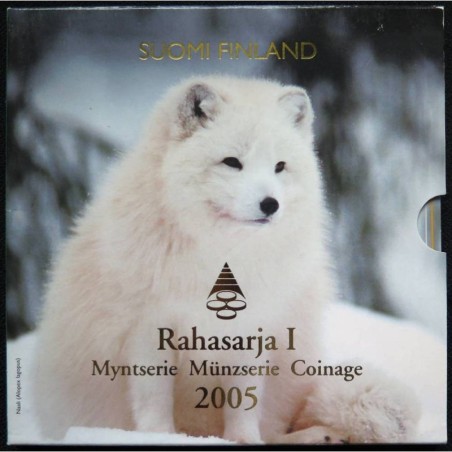 FINLANDE - Coffret BU - 2005 - 1 cent à 2 euros + médaille