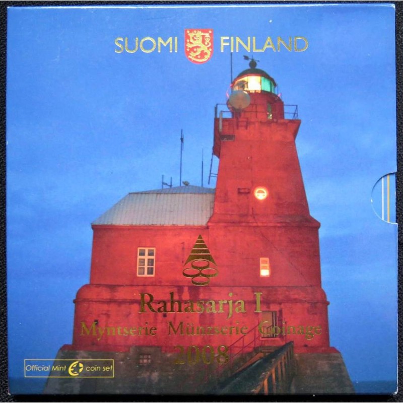 Finlande - Coffret BU - 2008 - 1 cent à 2 euros + médaille