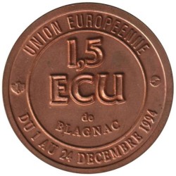 BLAGNAC - 1,5 ecu des villes - 1994 - Etat : SUP