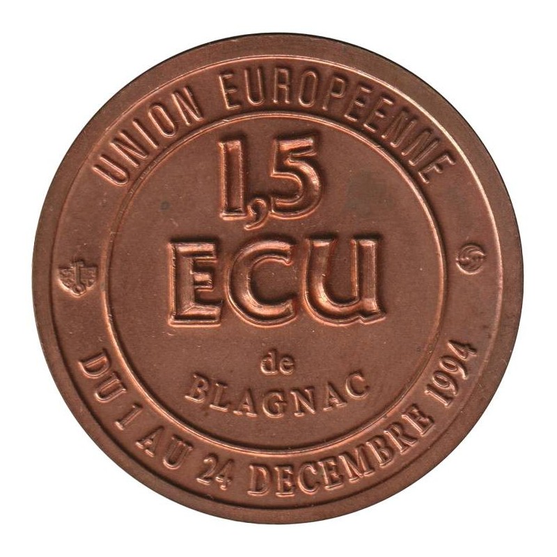 BLAGNAC - 1,5 ecu des villes - 1994 - Etat : SUP BLAGNAC - 1,5 ecu des villes - 1994 - Etat : SUP