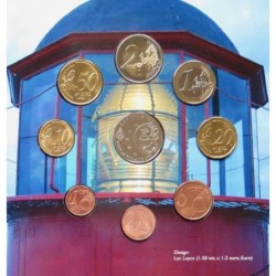 Finlande - Coffret BU - 2008 - 1 cent à 2 euros + médaille