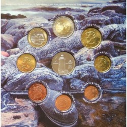 Finlande - Coffret BU - 2010 - 1 cent à 2 euros + médaille