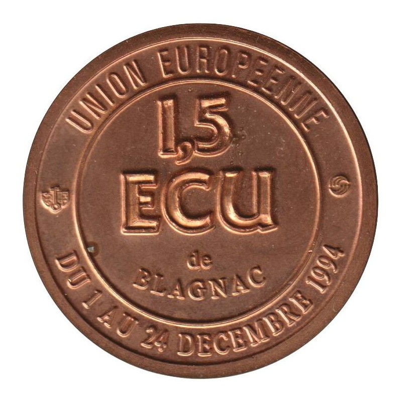 BLAGNAC - 1,5 ecu des villes - 1994 - Etat : SPL BLAGNAC - 1,5 ecu des villes - 1994 - Etat : SPL