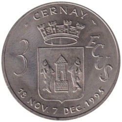 CERNAY - 3 ecu des villes - 1995 - Etat : SPL