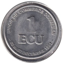 DOUAI - 1 ecu des villes - 1991 - Etat : SUP