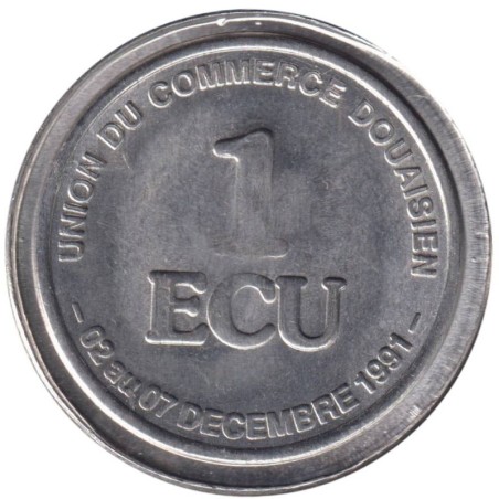 DOUAI - 1 ecu des villes - 1991 - Etat : SUP DOUAI - 1 ecu des villes - 1991 - Etat : SUP