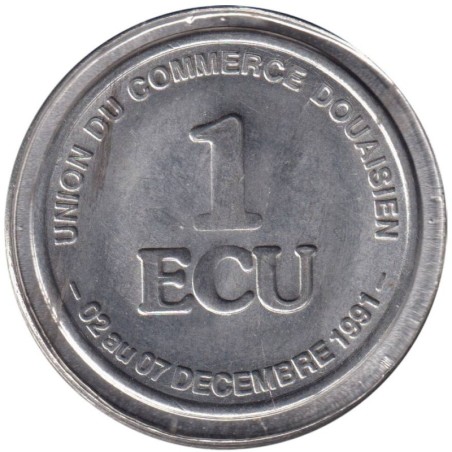 DOUAI - 1 ecu des villes - 1991 - Etat : TTB DOUAI - 1 ecu des villes - 1991 - Etat : TTB