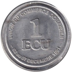 DOUAI - 1 ecu des villes - 1991 - Etat : TTB