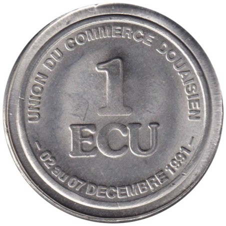 DOUAI - 1 ecu des villes - 1991 - Etat : SUP