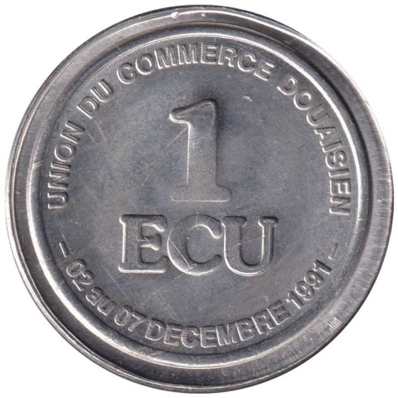 DOUAI - 1 ecu des villes - 1991 - Etat : TTB+ DOUAI - 1 ecu des villes - 1991 - Etat : TTB+