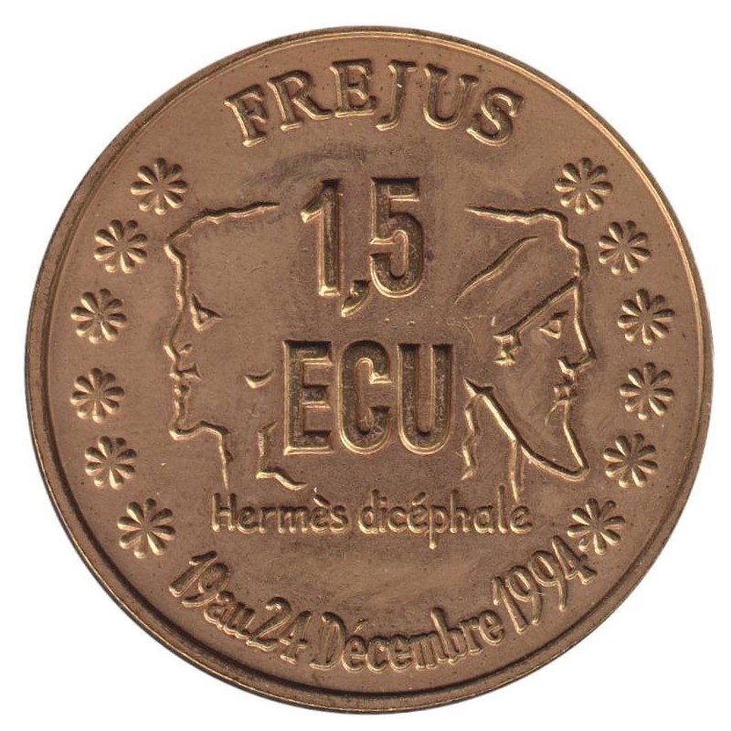 FREJUS - 1,5 ecu des villes - 1994 - Etat : SPL