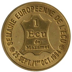 MAZAMET - 1 ecu des villes - 1994 - Etat : SPL